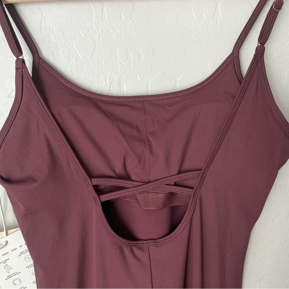 Adanola ultimate low cross back unitard burgundy XL NWT - Picture 13 of 13